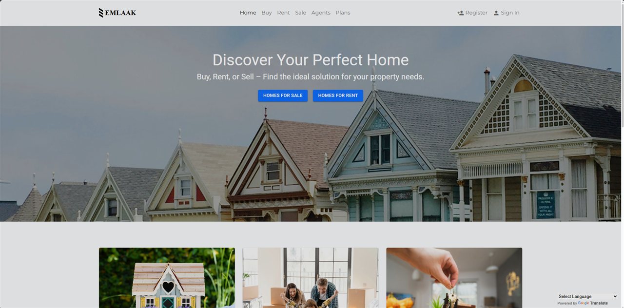 Emlaak Property — example website