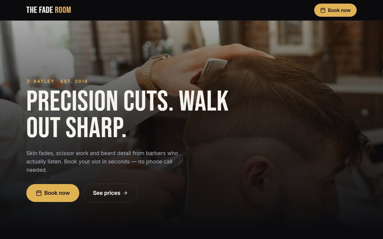 The Fade Room — example website